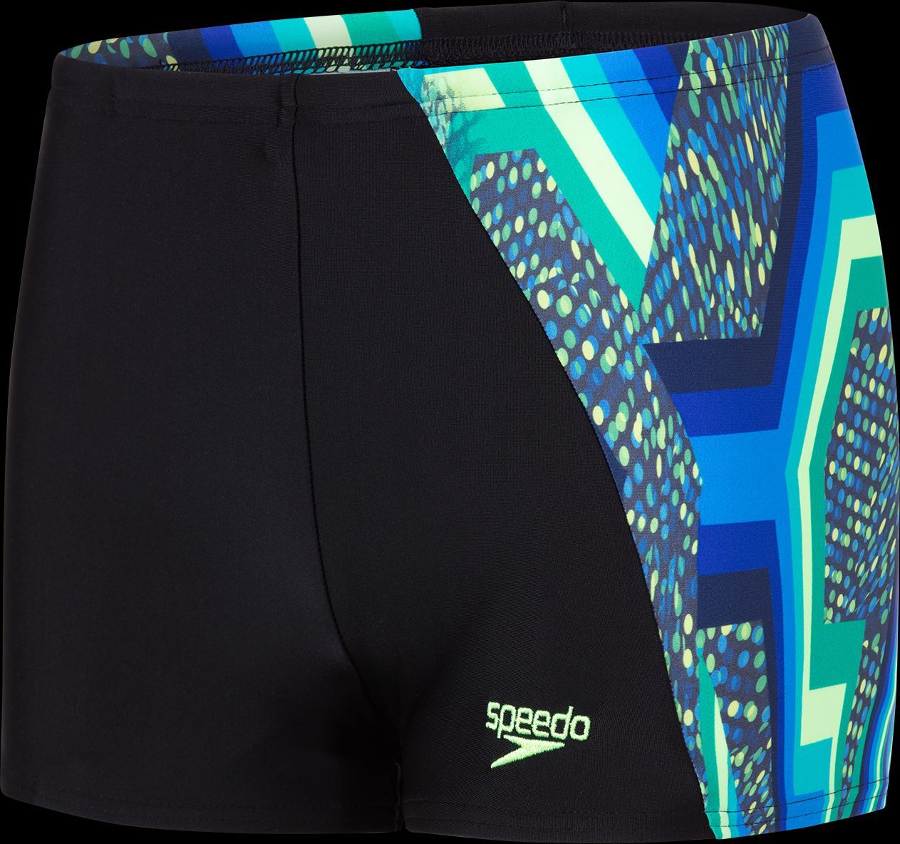 Speedo Digi Panel Aquashort - black/green 128 - obrázek 1