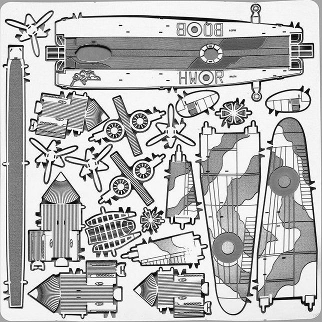 METAL EARTH 3D puzzle Bombardér Avro Lancaster - obrázek 2