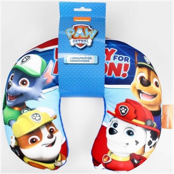 Setino - Chlapecký cestovní polštářek okolo krku - Tlapková patrola - Paw Patrol, 31 x 26 x 8 cm - obrázek 3