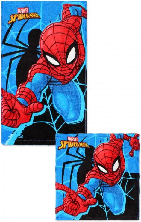 Setino - Set bavlněných ručníků na obličej a na ruce Spiderman, 30x50 cm + 30x30 cm - obrázek 1