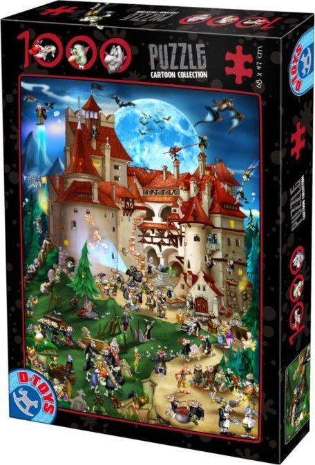 D-TOYS Puzzle Drákulův hrad 1000 dílků - obrázek 1