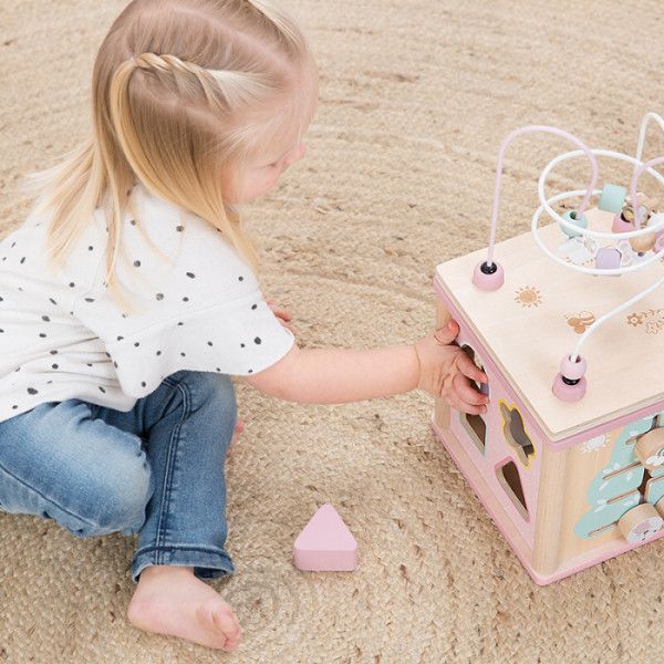 Tiamo Little Dutch aktivní kostka růžová - obrázek 5