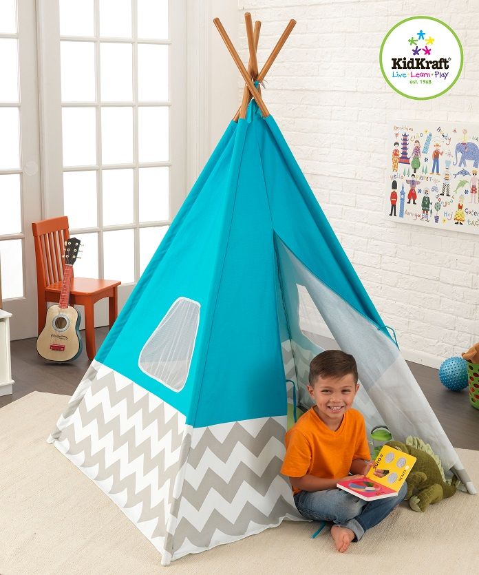 KidKraft Teepee modré - obrázek 2