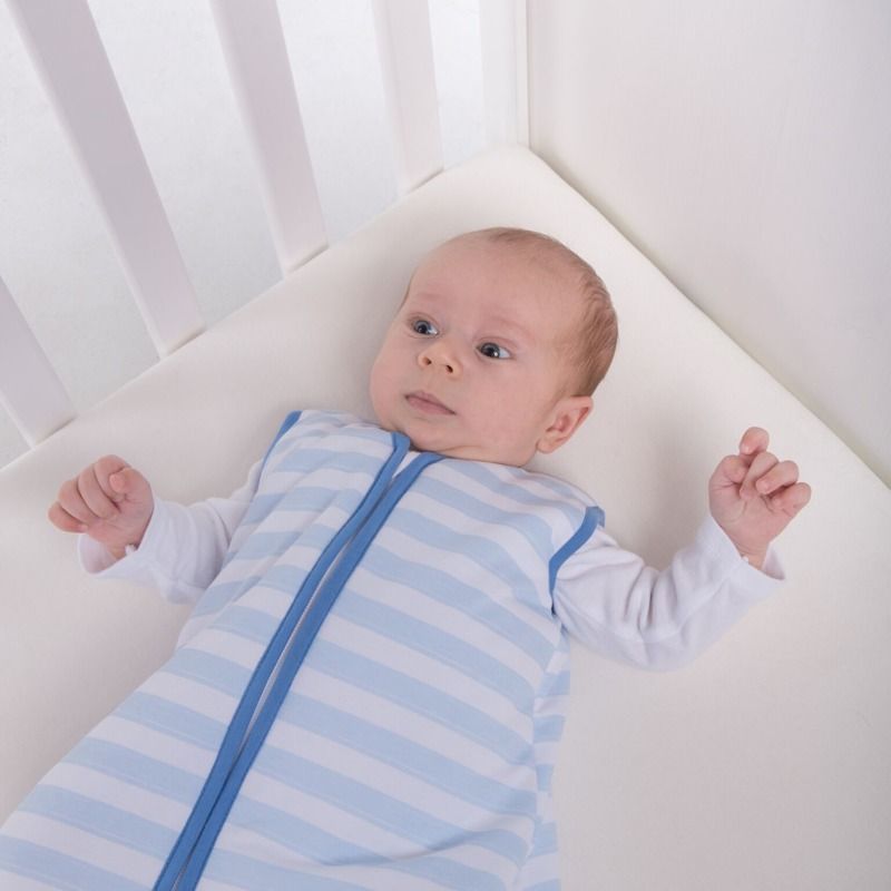 Natulino dětský letní spací pytel pro miminko, BLUE STRIPES / NAVY, 1vrstvý, M (6 - 12 měsíců) - obrázek 4