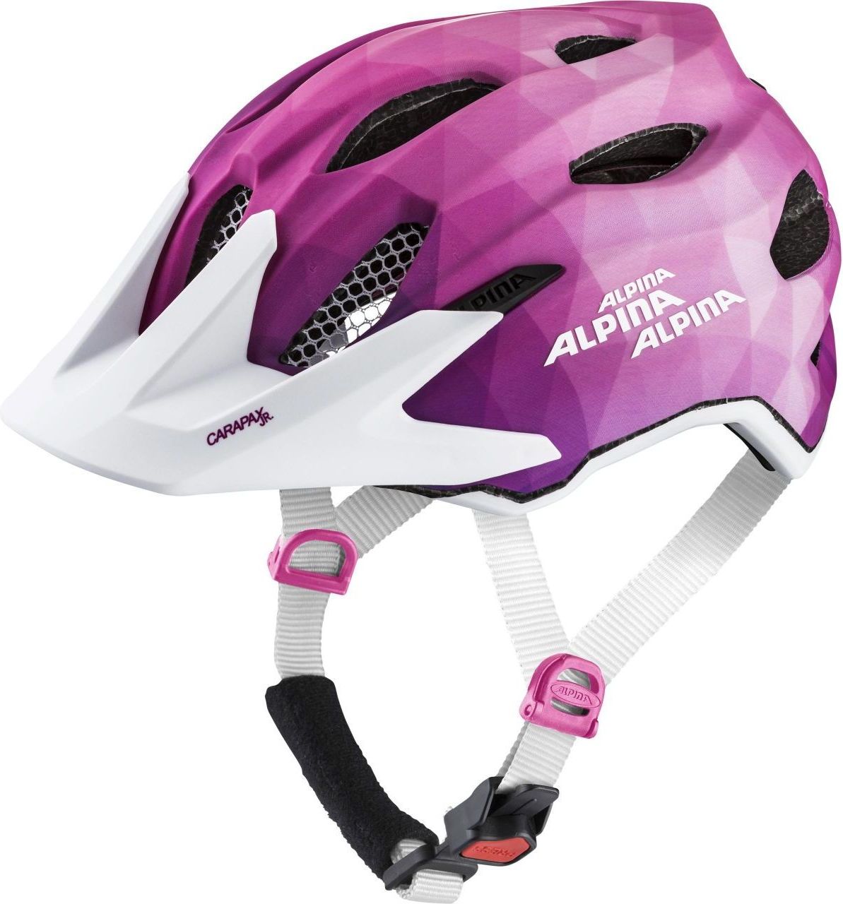 Alpina Carapax Jr. Flash - pink/white 51-56 - obrázek 1