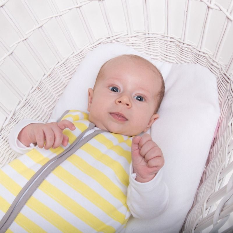 Natulino dětský zimní spací pytel pro miminko, YELLOW STRIPES / WARM GREY, 3vrstvý, M (6 - 12 měsíců) - obrázek 5