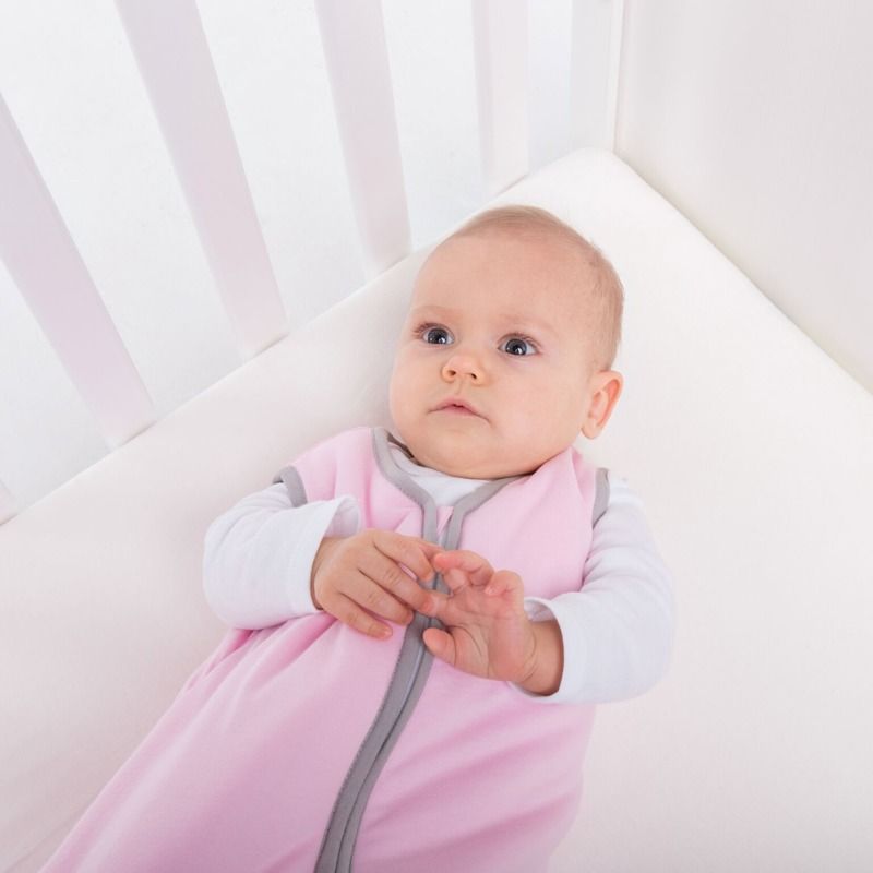 Natulino dětský spací pytel pro miminko, NATURAL PINK /WARM GREY, 2vrstvý, M (6 - 12 měsíců) - obrázek 5