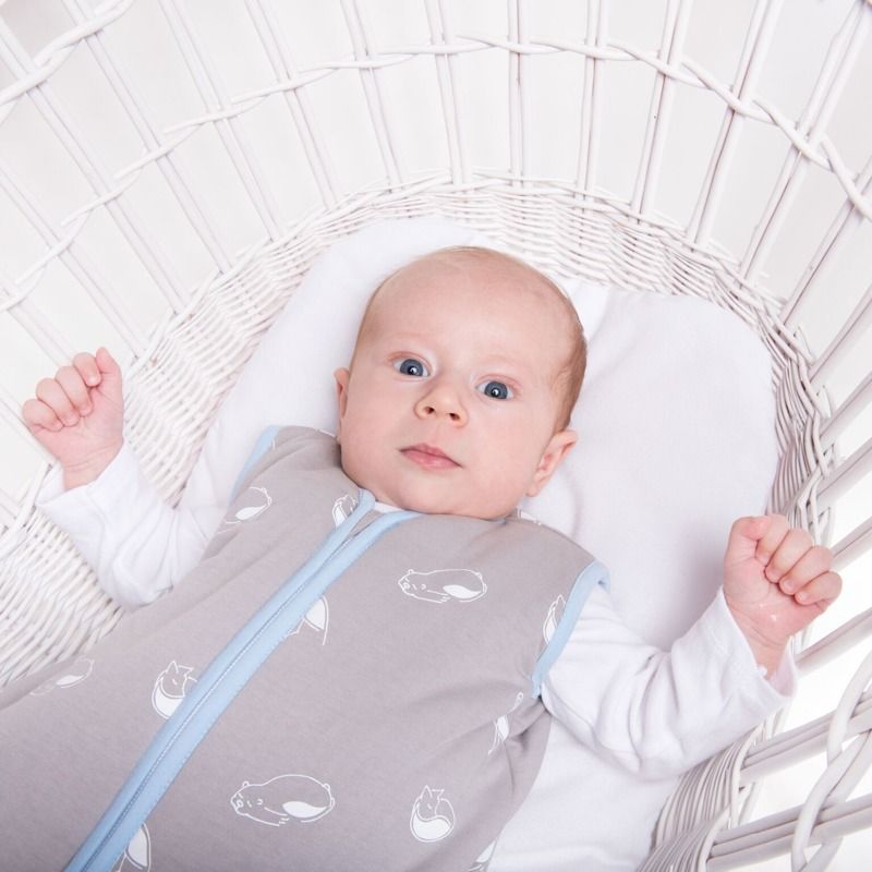 Natulino dětský letní spací pytel pro miminko, ANIMALS GREY / BLUE, 1vrstvý, M (6 - 12 měsíců) - obrázek 4