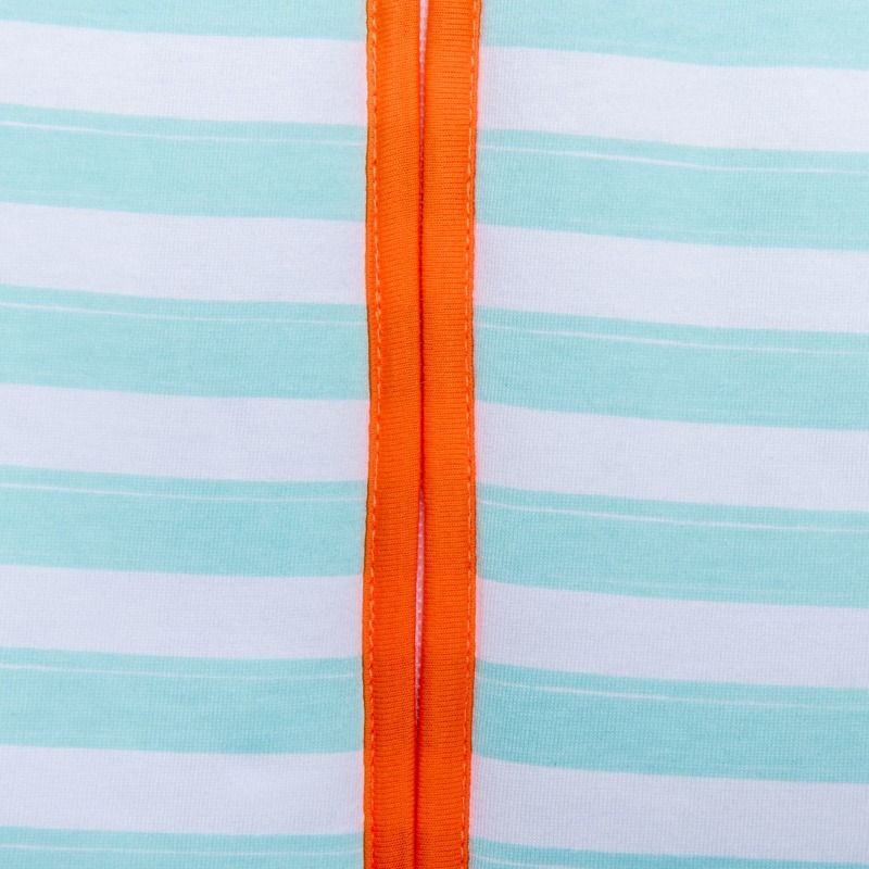 Natulino dětský zimní spací pytel pro miminko, MINT STRIPES / ORANGE, 3vrstvý, S (0 - 6 měsíců) - obrázek 2