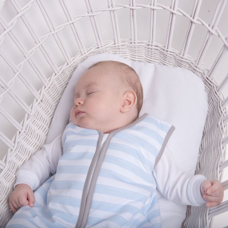 Natulino dětský zimní spací pytel pro miminko, BLUE STRIPES / WARM GREY, 3vrstvý, S (0 - 6 měsíce), Zateplený - obrázek 4