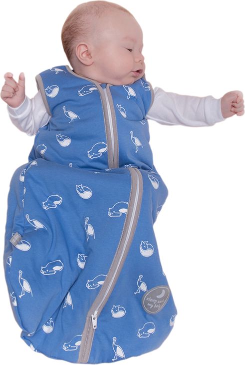 Natulino dětský letní spací pytel pro miminko, ANIMALS NAVY / WARM GREY, 1vrstvý, S (0 - 6 měsíců) - obrázek 2