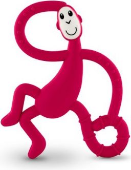 Matchstick Monkey Dancing Monkey Teether, rubínová - obrázek 1