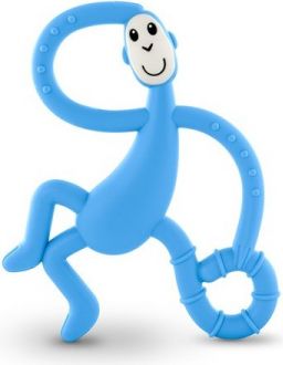 Matchstick Monkey Dancing Monkey Teether, sv.modrá - obrázek 1