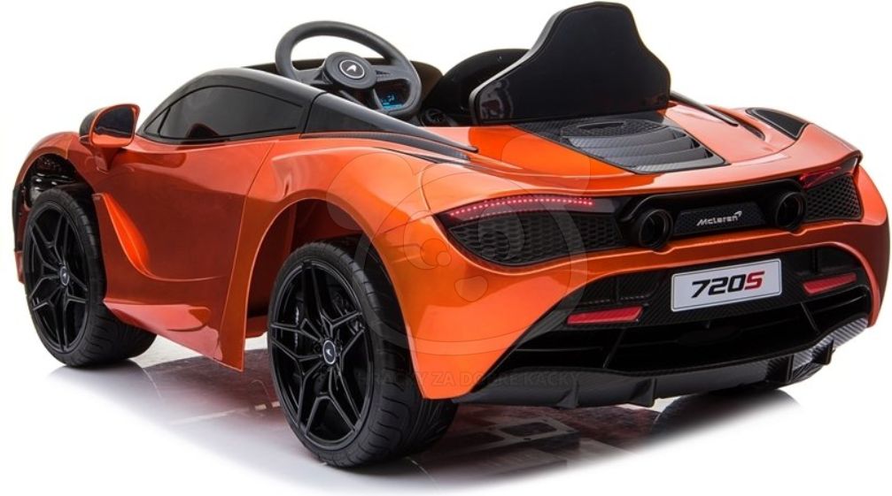 Dětské elektrické autíčko McLaren 720S - lakované oranžové - obrázek 12