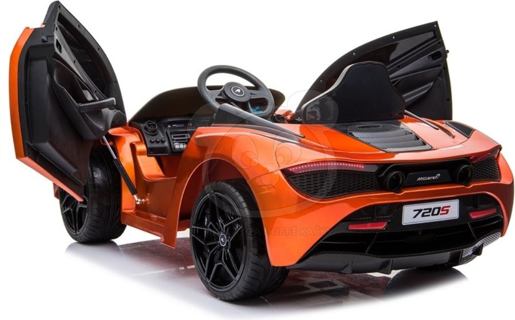 Dětské elektrické autíčko McLaren 720S - lakované oranžové - obrázek 13