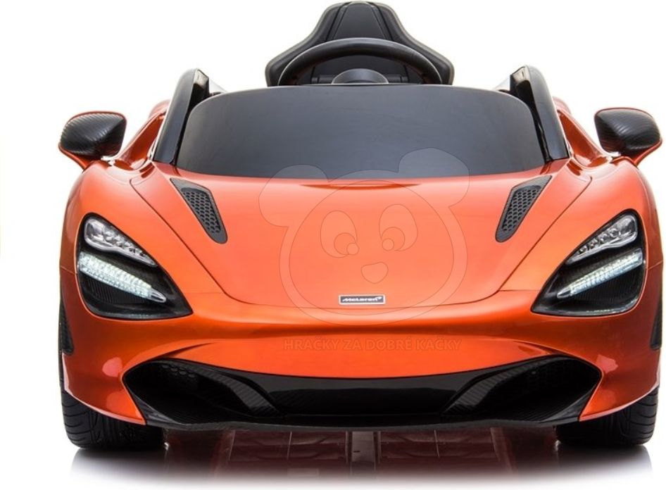 Dětské elektrické autíčko McLaren 720S - lakované oranžové - obrázek 3