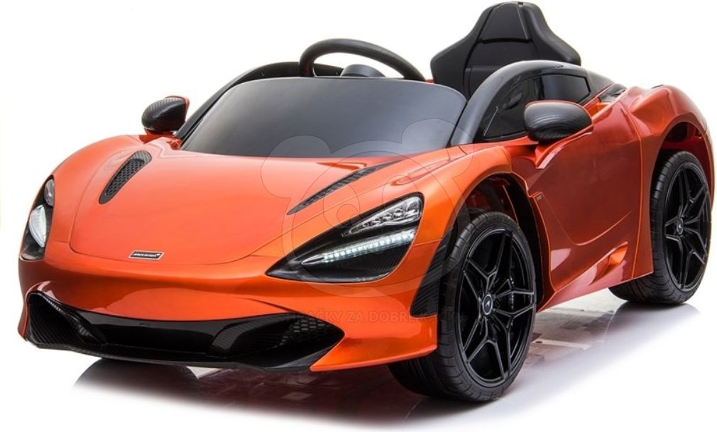 Dětské elektrické autíčko McLaren 720S - lakované oranžové - obrázek 4