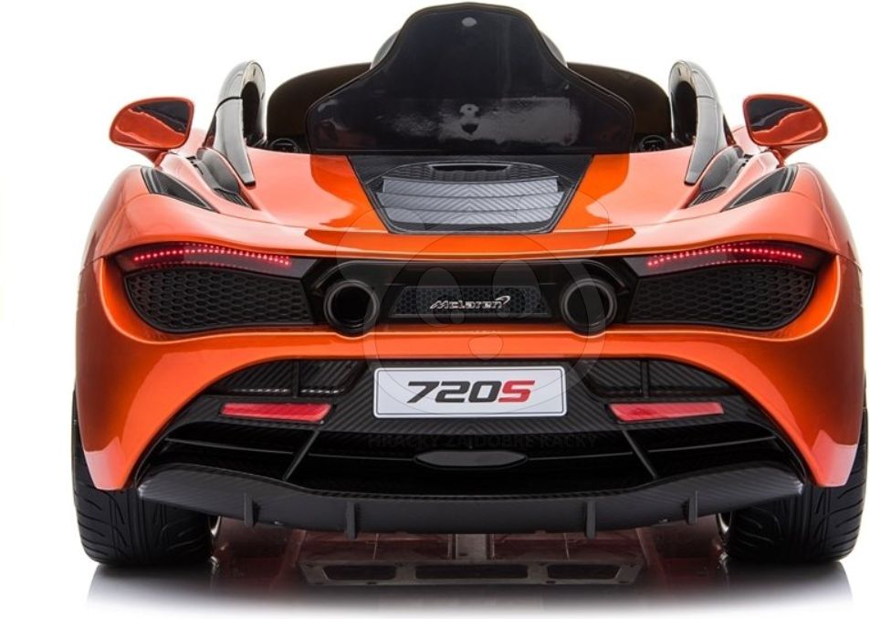 Dětské elektrické autíčko McLaren 720S - lakované oranžové - obrázek 5
