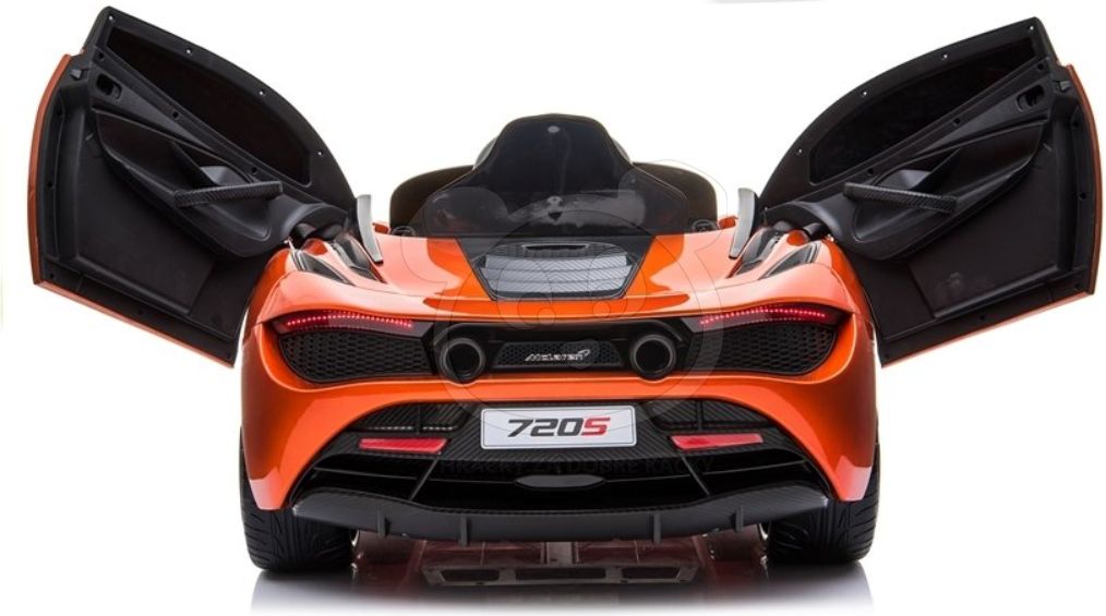 Dětské elektrické autíčko McLaren 720S - lakované oranžové - obrázek 6