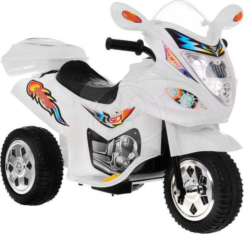 Dětská elektrická motorka BJX-088 - bílá - obrázek 4