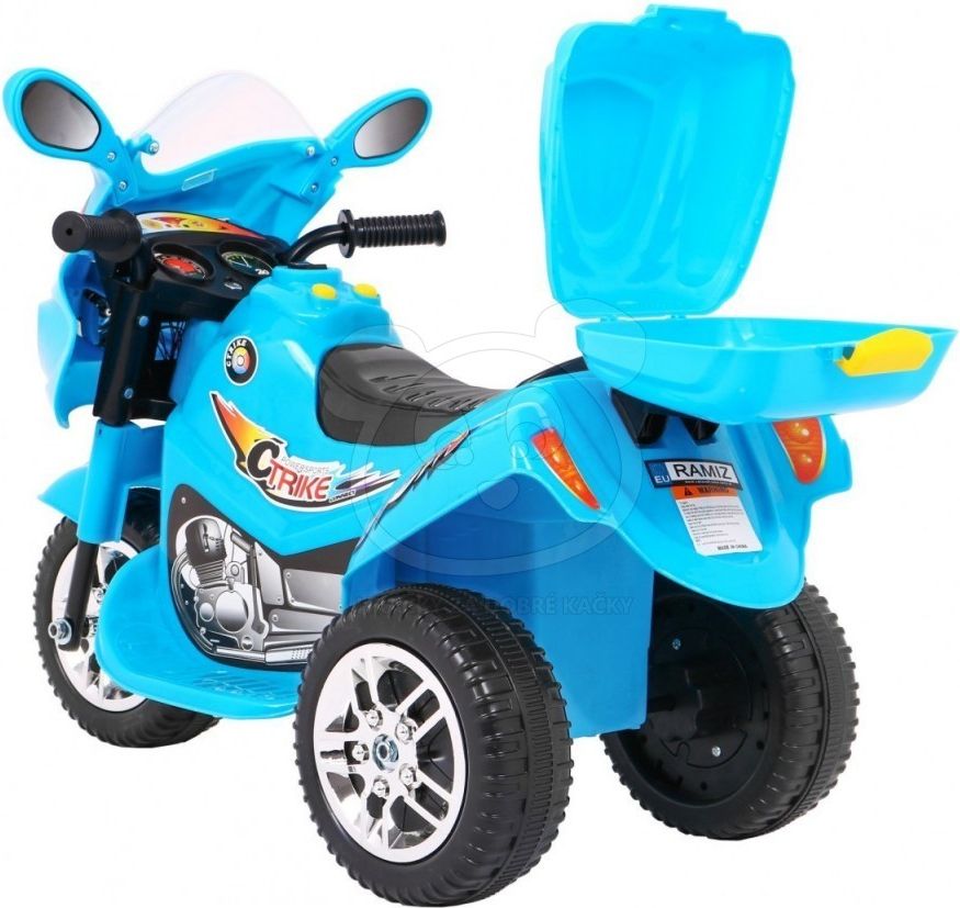 Dětská elektrická motorka BJX-088 - bílá - obrázek 6