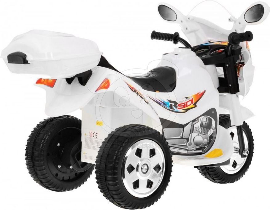 Dětská elektrická motorka BJX-088 - bílá - obrázek 10