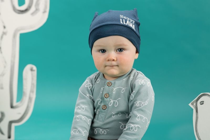 PINOKIO Body polo dlouhý rukáv Happy Llama vel. 68 – zelené - obrázek 2