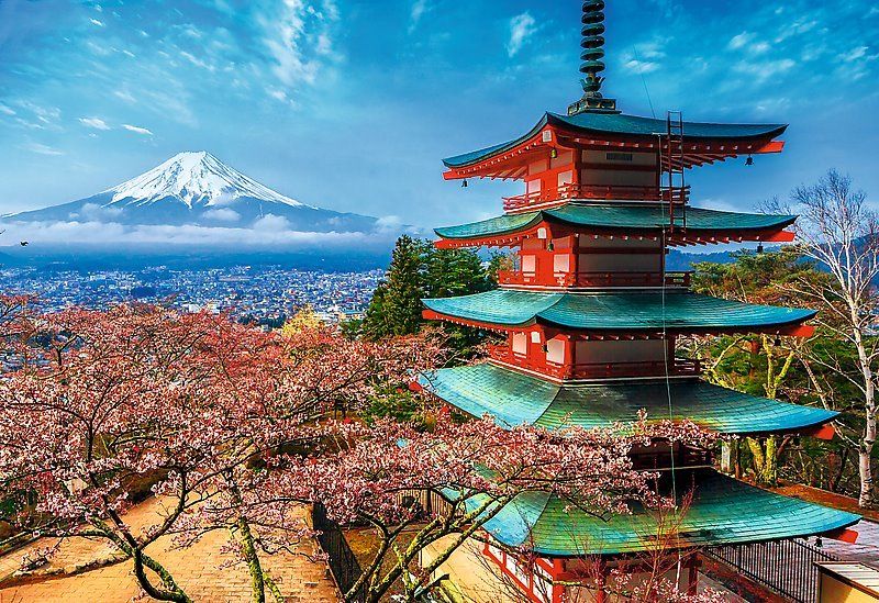 TREFL Puzzle Hora Fuji, Japonsko 1500 dílků - obrázek 1