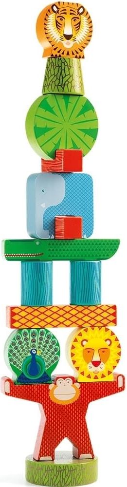 Djeco Stacky Jungle multicolor uni - obrázek 1