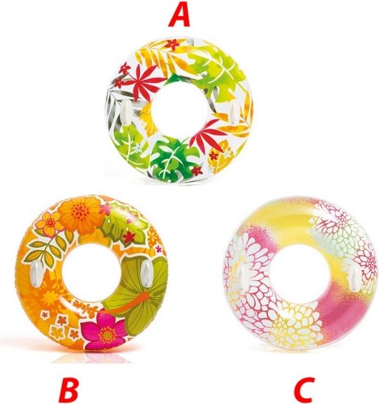 Intex Nafukovací kruh Hawaii s úchyty, 97 cm - obrázek 5