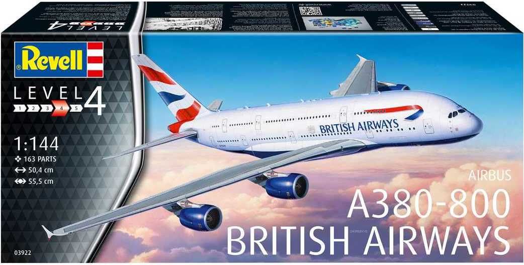 REVELL Plastic ModelKit letadlo 03922 - A380-800 British Airways (1:144) - obrázek 3