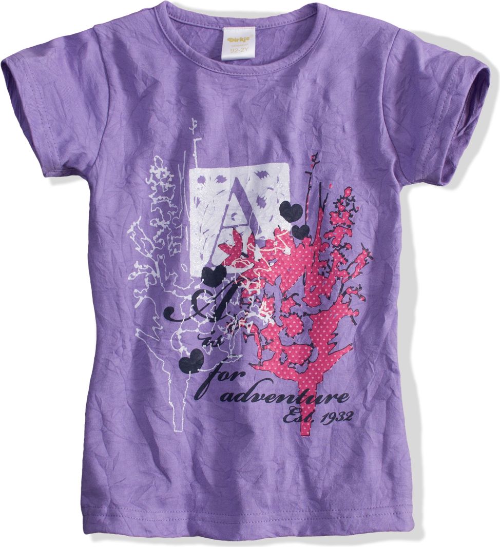 Kojenecké dívčí tričko DIRKJE fialové Velikost: 86 - obrázek 1