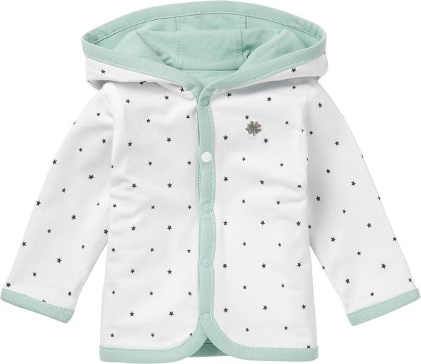 NOPPIES Mikina dětská Nusco Grey Mint vel. 50 - obrázek 1