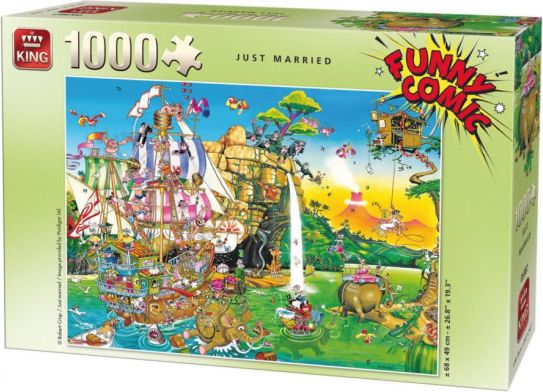 KING Puzzle Novomanželé 1000 dílků - obrázek 1
