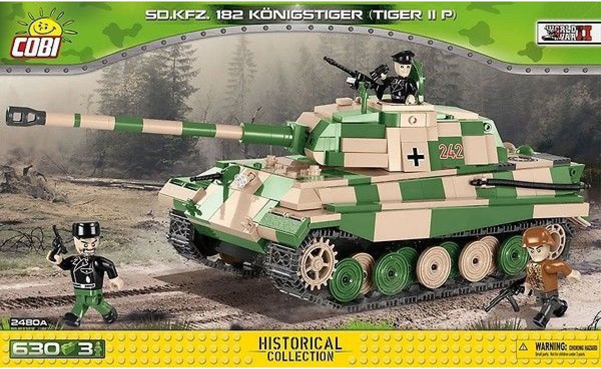 Cobi Malá armáda 2480A SD.KFZ. 182 Konigstiger Tiger II P - obrázek 1