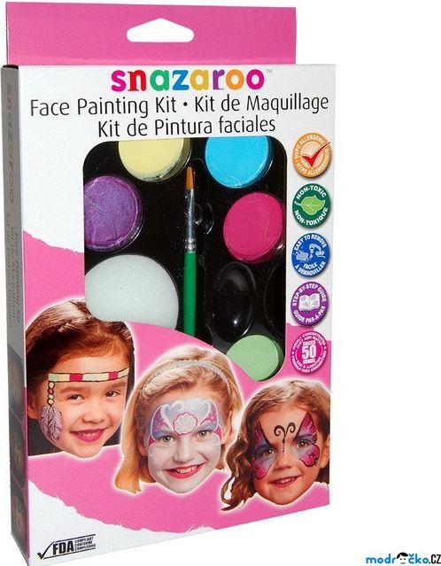 Snazaroo - Sada 8 barev na obličej, Dívky - obrázek 1