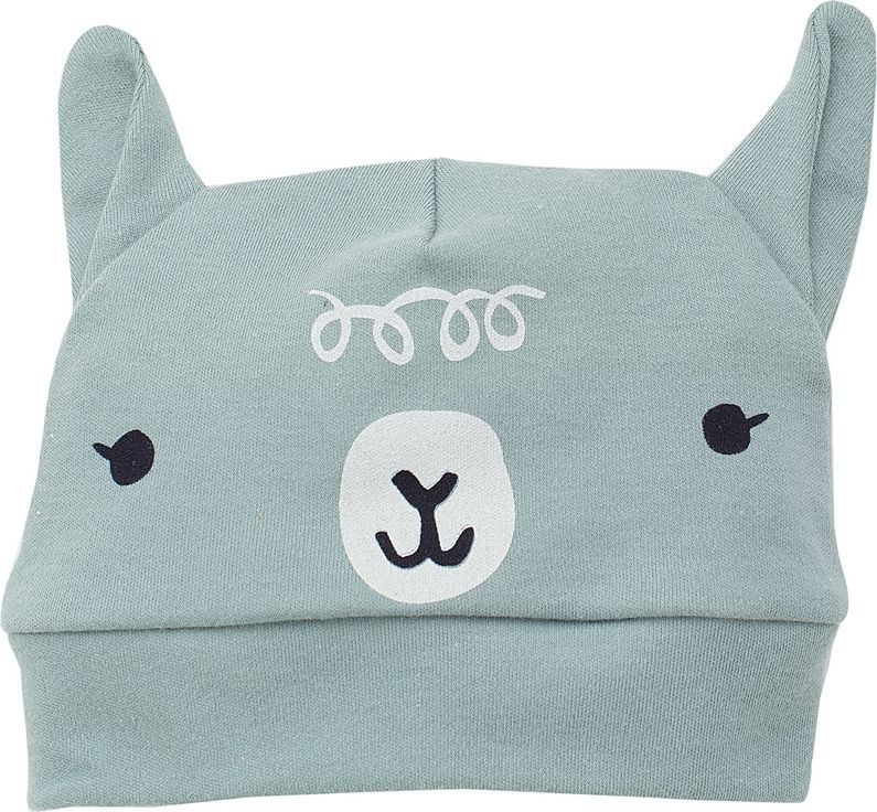 PINOKIO Čepice Happy Llama vel. 74 – zelená - obrázek 1
