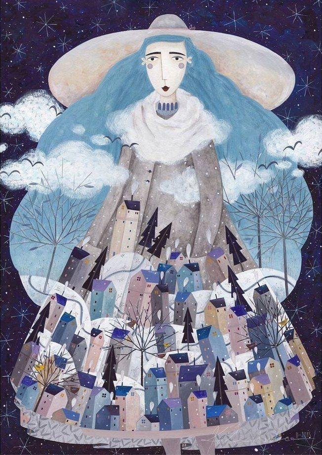 D-TOYS Puzzle Zima 1000 dílků - obrázek 1