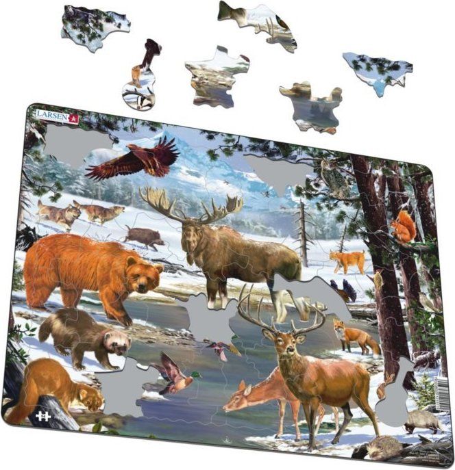 LARSEN Puzzle Krajina severního lesa 54 dílků - obrázek 2