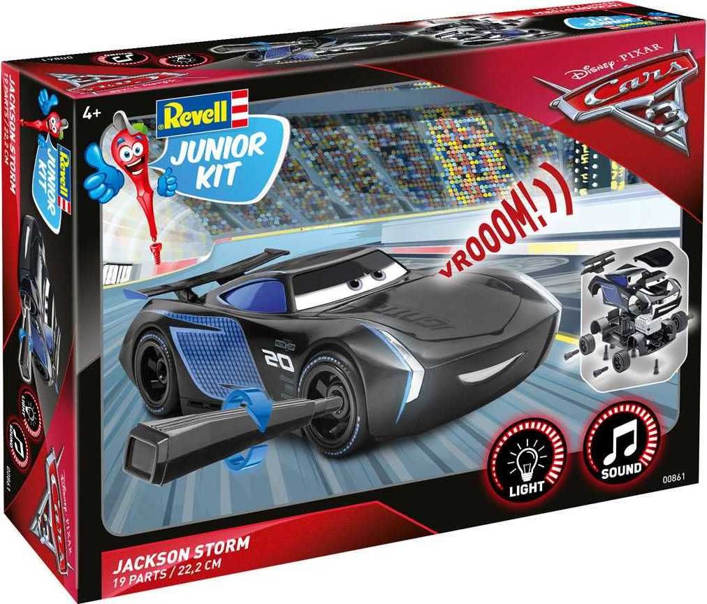 REVELL Junior Kit auto 00861 - Cars 3 - Jackson Hrom (světelné a zvukové efekty) (1:20) - obrázek 1