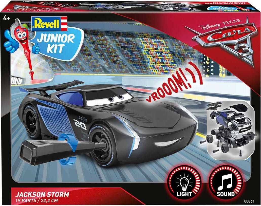REVELL Junior Kit auto 00861 - Cars 3 - Jackson Hrom (světelné a zvukové efekty) (1:20) - obrázek 3