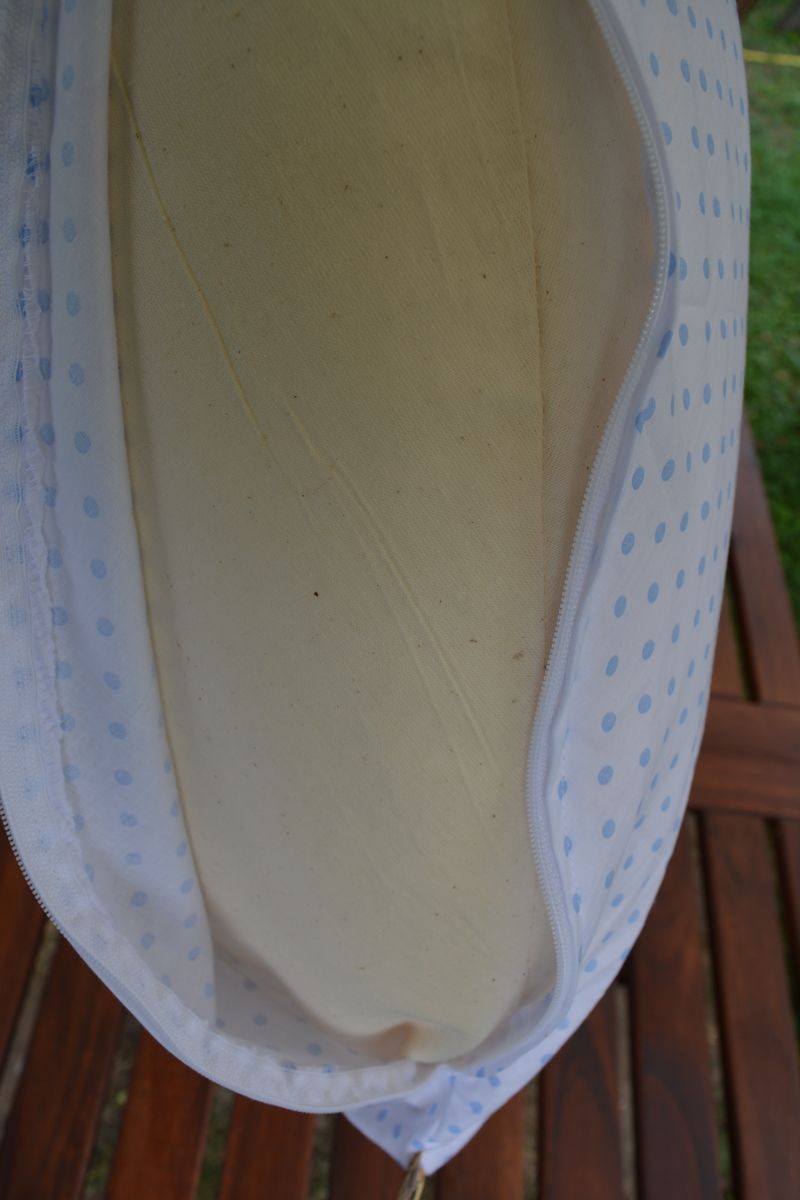 KHC Potah na kojící polštář Miki Modré puntíky na bílé - obrázek 5