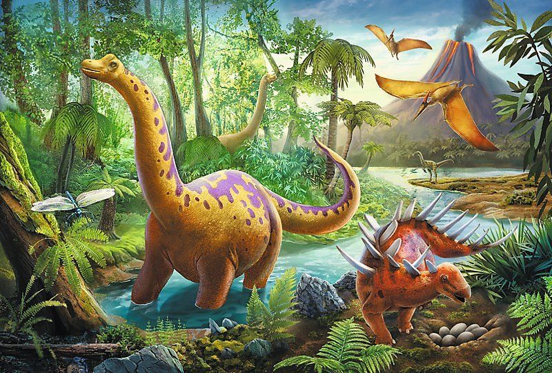 TREFL Puzzle Dinosauři na cestách 60 dílků - obrázek 1