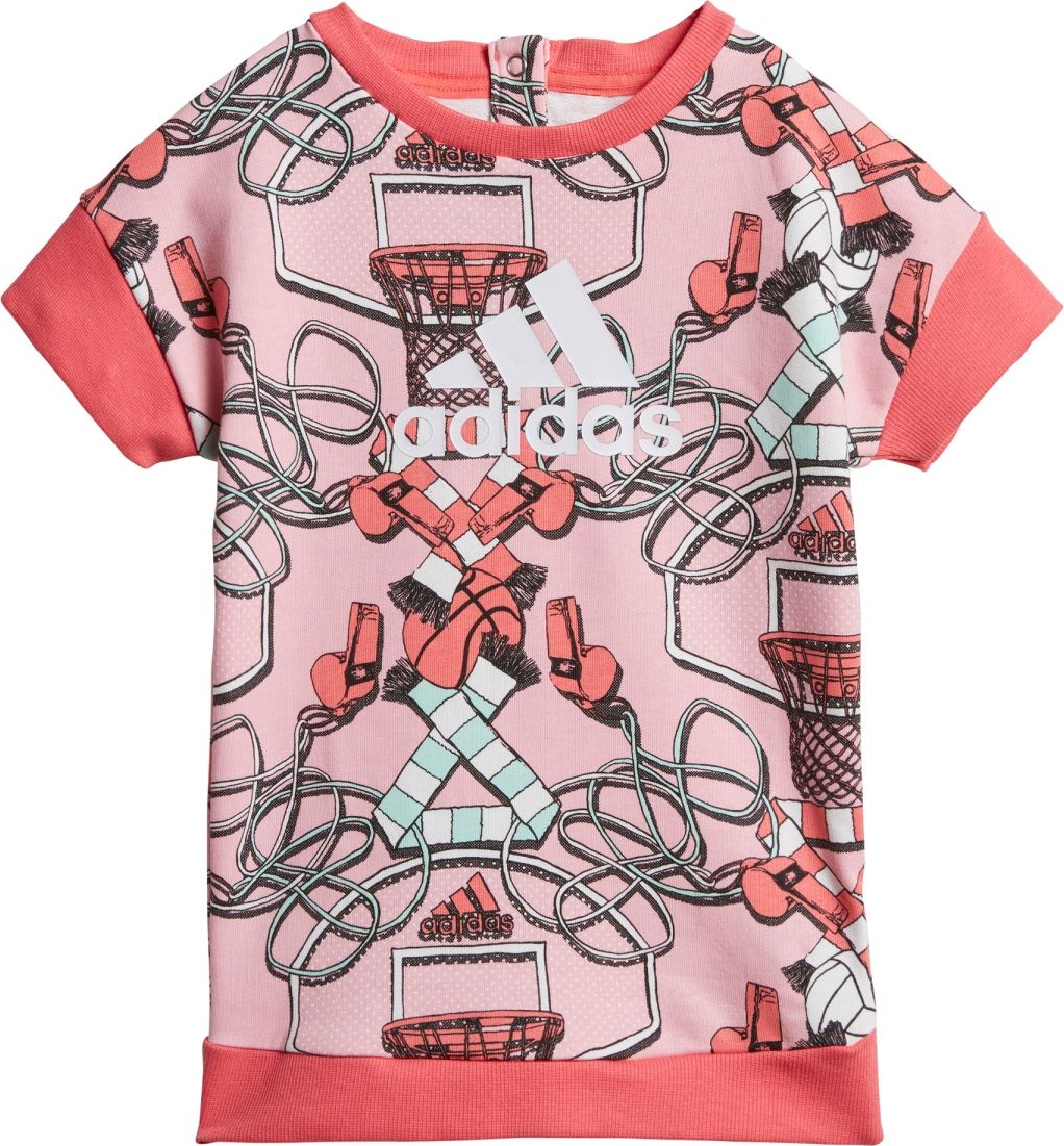 adidas I Dress Set Grl růžová 92 - obrázek 2