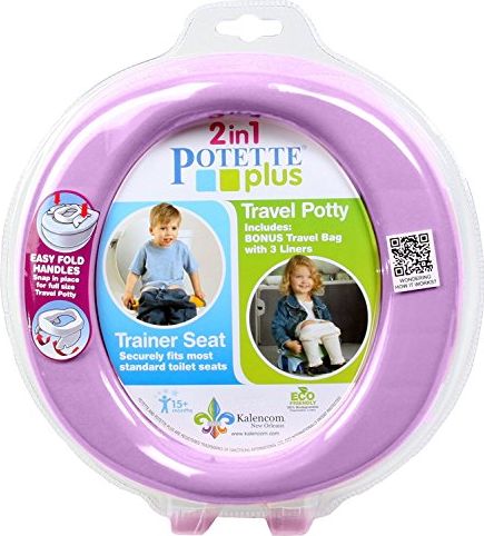 POTETTE PLUS 2v1 Cestovní nočník / redukce na WC - lila fialová/sv.zelená - obrázek 1