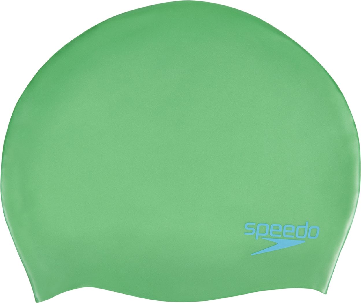 Speedo Plain Moulded Junior Swim Cap - fake green/windsor uni - obrázek 1
