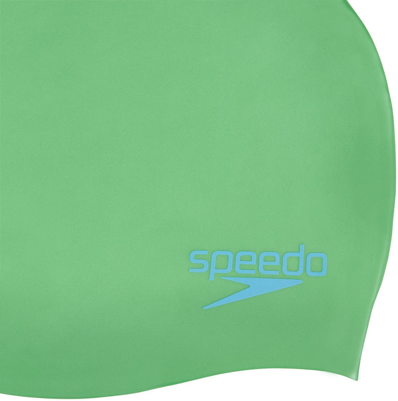 Speedo Plain Moulded Junior Swim Cap - fake green/windsor uni - obrázek 2