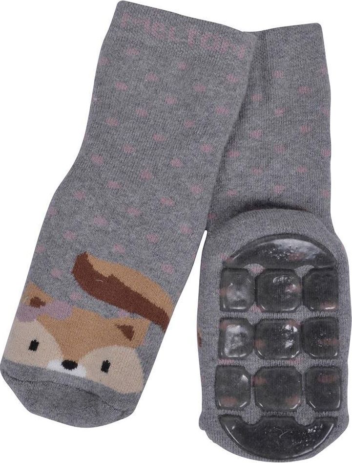 Melton ABS Sock Terry - Squirrel - light grey melange 17-19 - obrázek 1