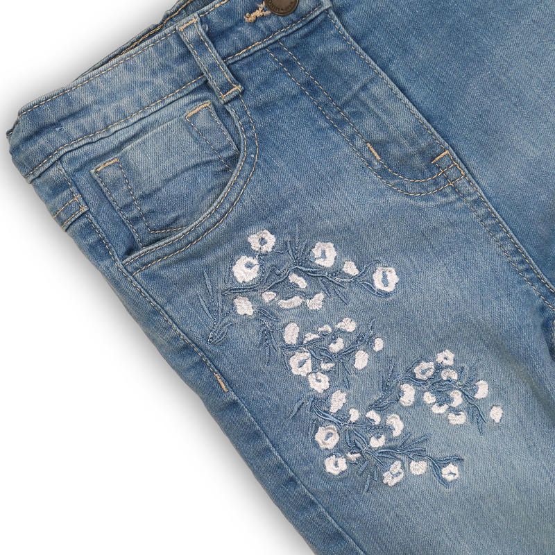Minoti Kalhoty dívčí džínové s elastenem modrá 128/134 - obrázek 2