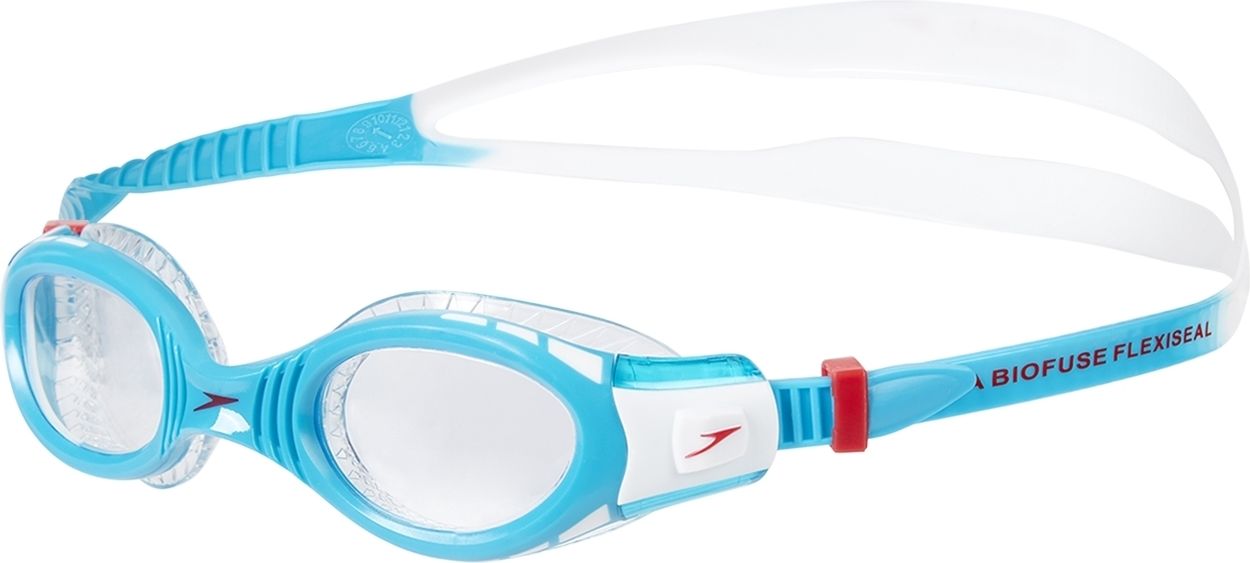 Speedo Futura Biofuse Flexiseal Junior Goggle - white/turquoise/clear uni - obrázek 1
